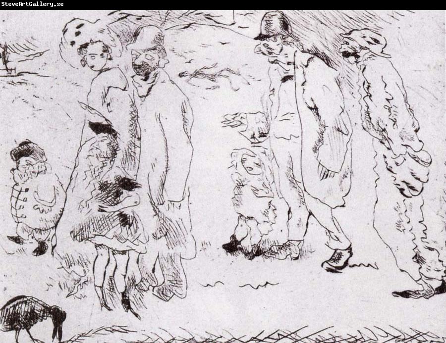 Jules Pascin In the Street